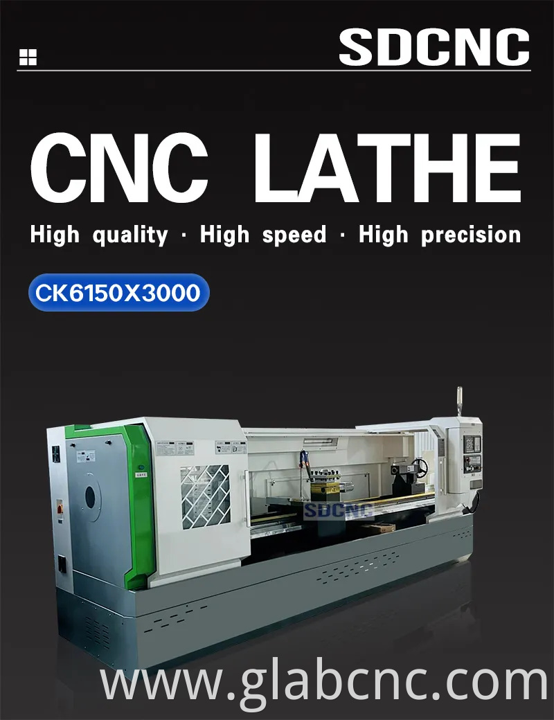 SDCNC Heavy Duty CNC Horizontal Lathe Ck6150 Machining Center Cutting Machine CNC Lathe Machine